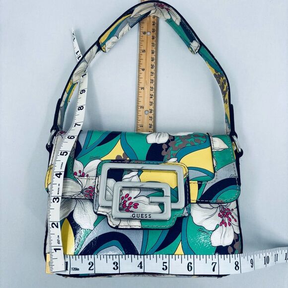 Guess Orchid Candy Floral Short Handle Shoulderbag Vintage Y2K - Picture 8 of 8